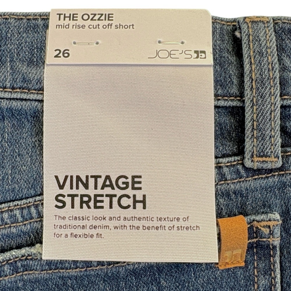 NWT Joe’s Jeans The Ozzie Mid-Rise Cut Off Shorts Blue Denim Size 26 Retail $98 - Picture 8 of 8